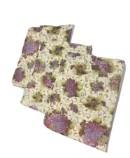 Vintage Set Grape Print Curtains Cafe Valances Purple Cream Pattern Short 3 Wine