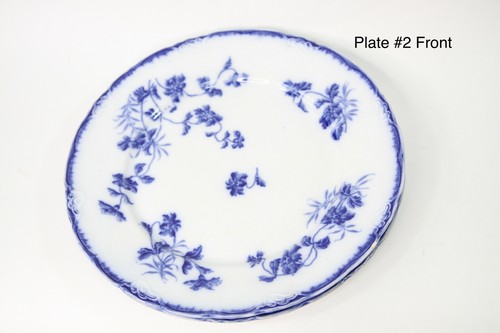 Set of 3 Flow Blue 10" Dinner Plates Nonpareil Hadley J&G Meakin ENGLAND - Picture 6 of 12