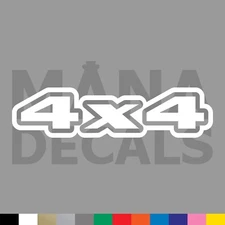 4x4 Vinyl Die Cut Decal Sticker - Off Road Four By Four Wheel Drive Truck 4WD