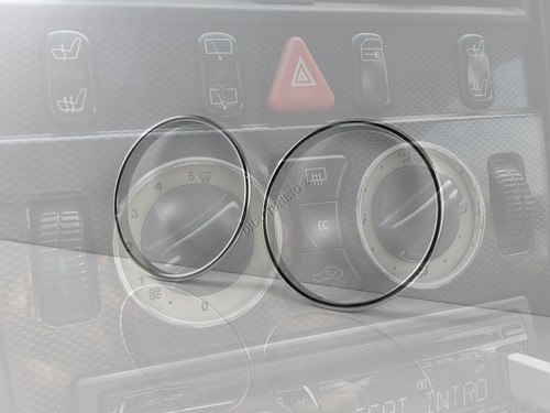 Anillos circundantes de aluminio pulido para Mercedes W202 93-01 x2 - Imagen 3 de 7