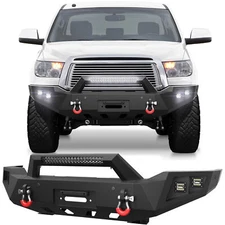 For Toyota Tundra SR5 2007-2013 &Sequoia 2011-2016 Front Bumper w/LED Lights