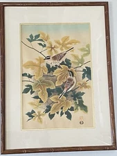 Original Certified ASHIKAGA SHIZUO Woodblock Print, Uchida Atelier, Kyoto Japan