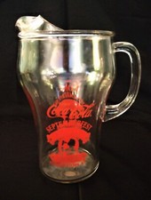 Coca Cola Vintage "Cola Clan" Pitcher w Silhouette Girl - Elizabethtown, KY-'70s