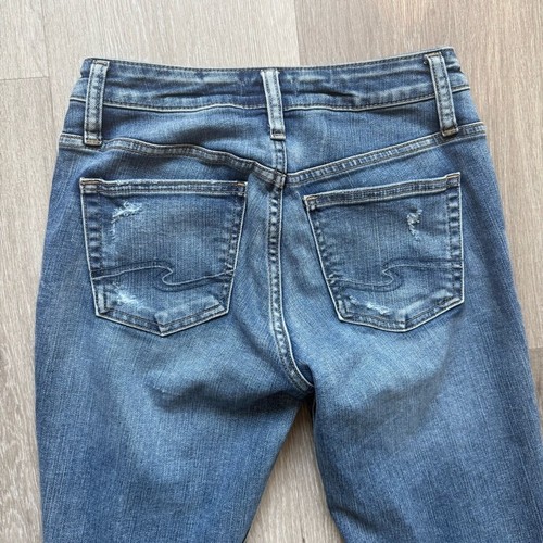 Silver Jeans Blue Boyfriend Distressed Denim - Picture 9 of 11