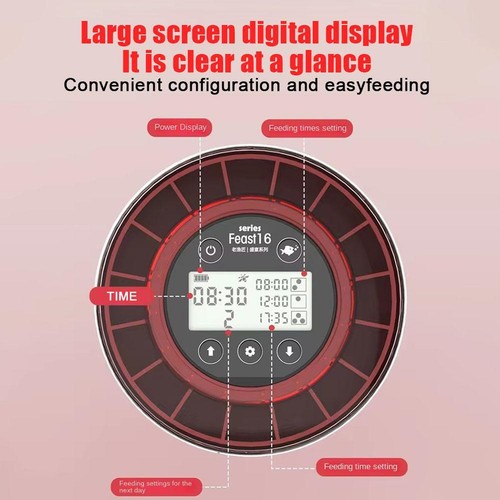 Petbank Automatic Fish Feeder for Aquarium - Auto Food Dispenser with Timer'`''; - Bild 8 von 10