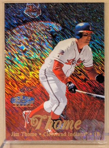 1998 Flair Showcase ROW 1 #89 Jim Thome Indians HOF RARE SHIMMER REFRACTOR