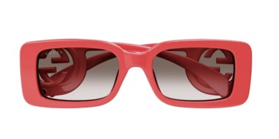 Authentic Gucci GG1325S 005 Red/Brown Gradient Rectangular  display picture 2
