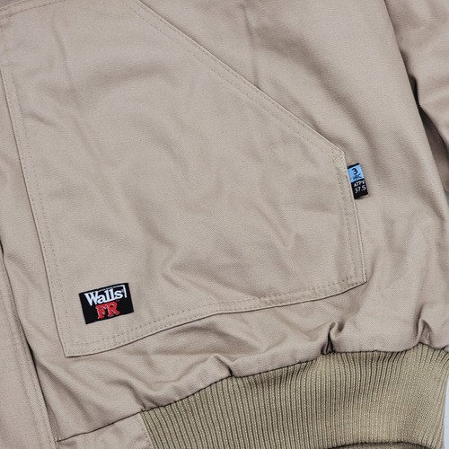 WALLS FR Flame Resistant Itex Insulated Work Jacket Coat Heavy Beige Mens 5XL - Picture 4 of 16