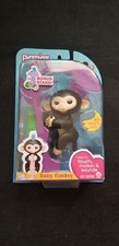 Fingerlings Black Monkey - Finn - Interactive Toy - With Bonus Stand