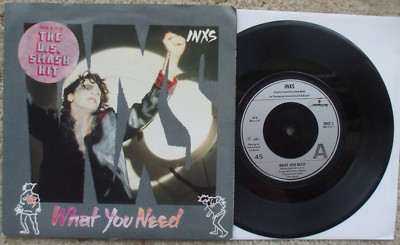 Inxs - What You Need / Sweet As Sin - Uk 45 + PS - BUY IT NOW - Hype Sticker