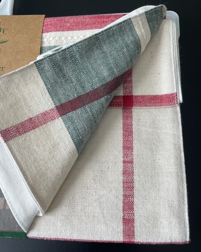 Neu BEE & WILLOW Urlaub karierter Tischläufer 14"" x 90"" - 100 % Baumwolle - rot & grün - Bild 13 von 13