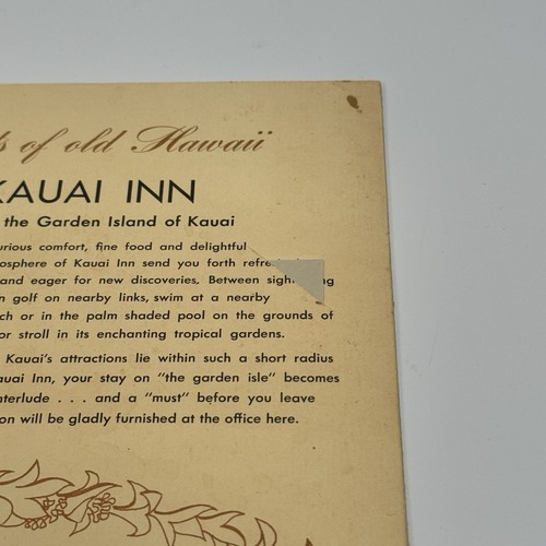 John Kelly Vintage Menu Naniloa Hotel Hilo Hawaii Artist Reef Fisherman - Picture 5 of 11