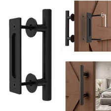 9.4"/12" Sliding Barn Door Pull Handle Heavy Duty Gate Handle Flush Hardware 1PC