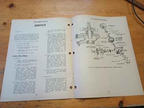 VTG IH INTERNATIONAL HARVESTER MCCORMICK DEERING SERVICE MANUAL 2 ENSILAGE 1946 - Picture 14 of 17