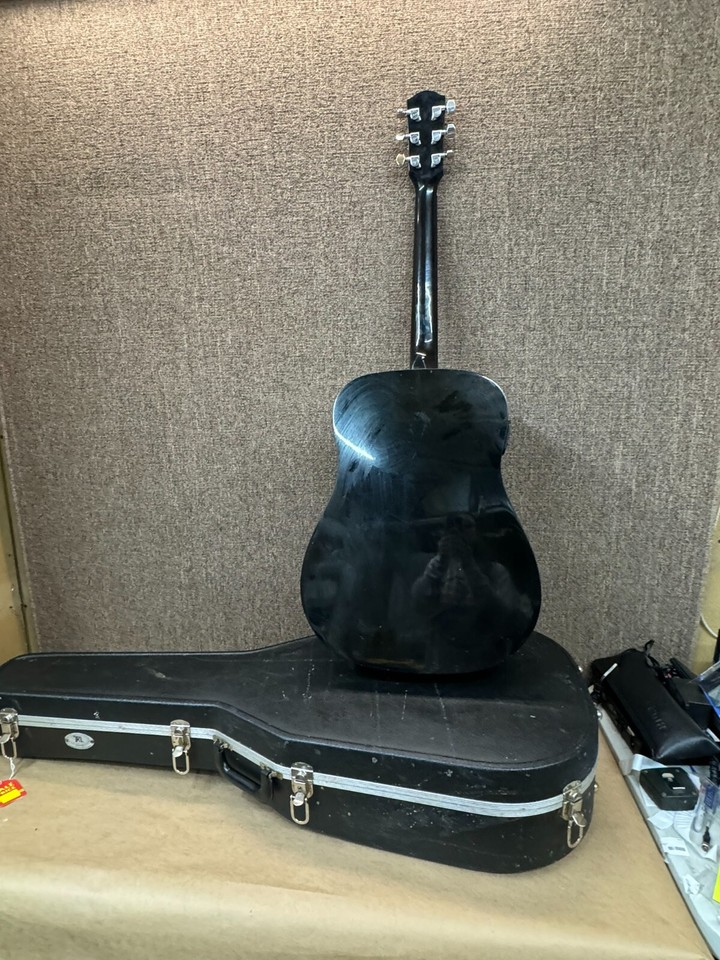 Fender DG11E Acoustic Electric Guitar Black 6 String w/ Hard Case eBay