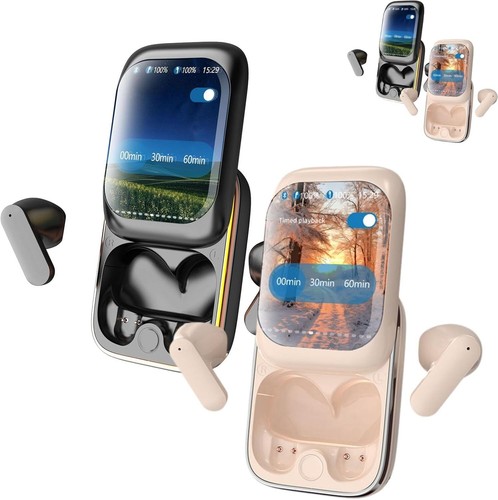 2024 New Intelligent Full-Color Touch Screen Slider Earphones