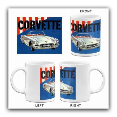 1958 Chevrolet Corvette - Promotional Advertising Mug | eBay
