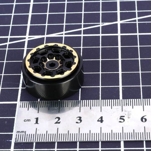 RCAWD Full Brass 1.0" Beadlock Wheel Rim for 1/24 Axial SCX24 Upgrade Parts - Picture 8 of 8