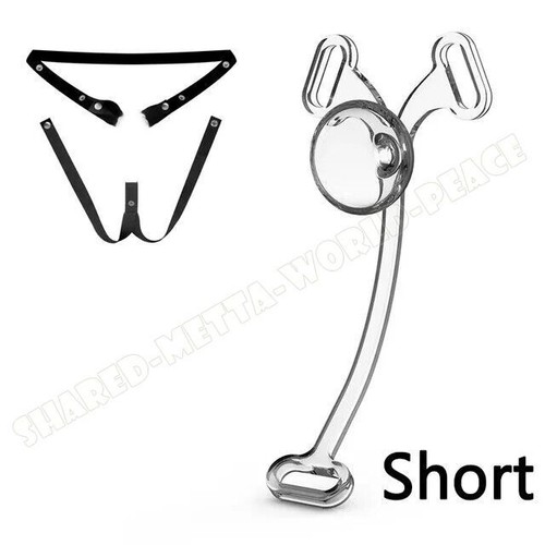 Deep Throat Male Chastity Belt Peni Cage Feminizer Flying-V Tapered No-Nub - Picture 15 of 32