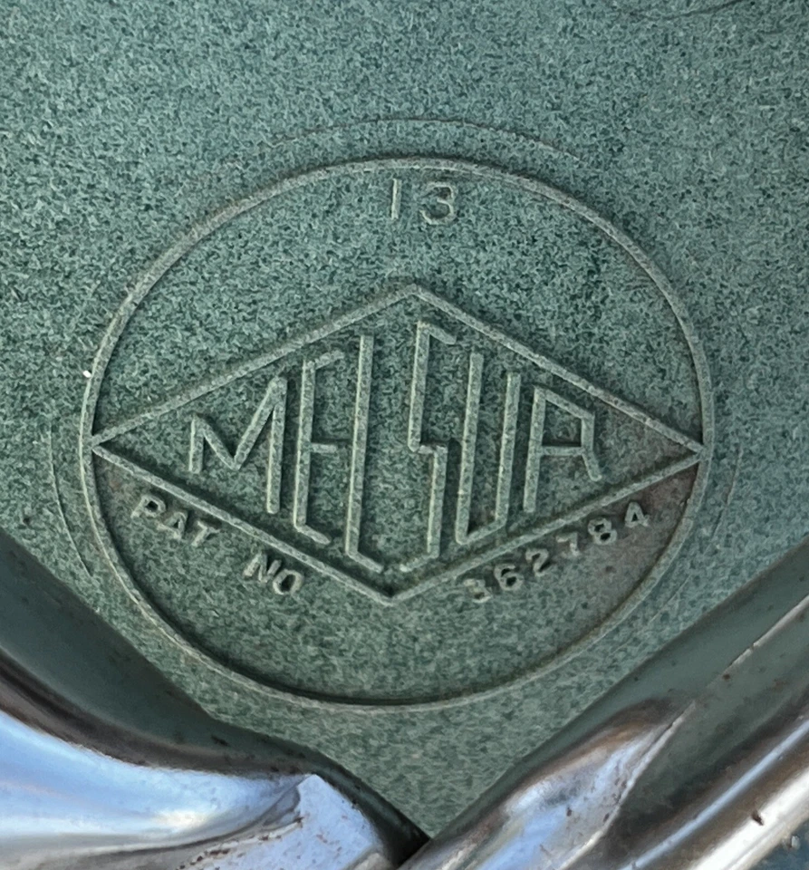 Винтажный MELSUR середины века современный бирюзовый хром школьные стулья с книга корзина лот - Изображение 3 из 4