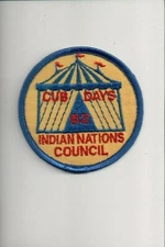 1982 Indian Nations Council Cub Days patch