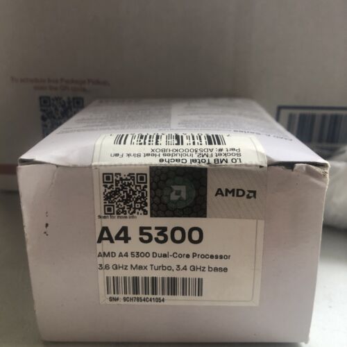 AMD A4 5300 Dual Core Prozessor 3,6 GHz max Turbo 3,4 GHz Basis - Bild 2 von 4
