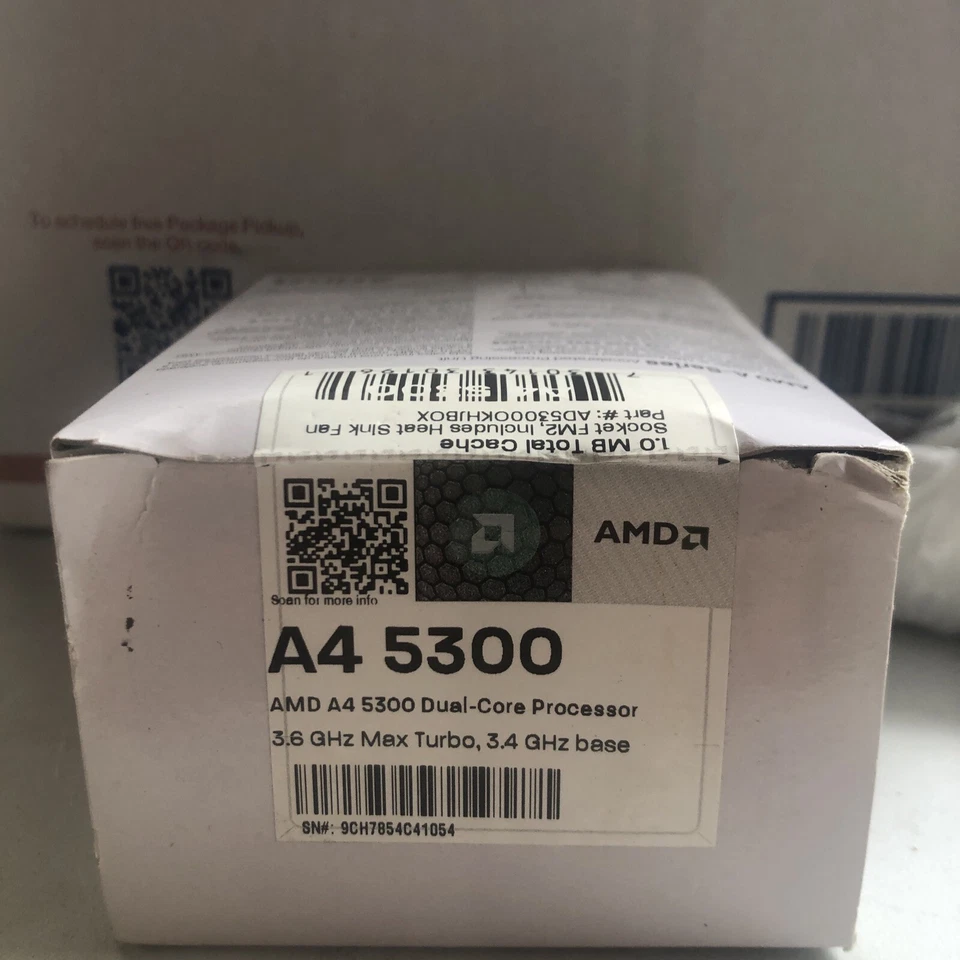 AMD A4 5300 Dual Core Processor 3.6 GHz max turbo 3.4 GHz base - Image 2 of 4