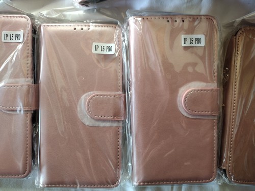 LOT 14x NEW iPhone 15 14 PU Leather Wallet Cases Mixed Models Colors Heavy Duty - Photo 7 sur 24