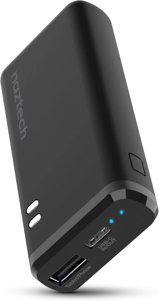 Power Bank 4000Mah Portable High Speed Charger W/2 Ports [Types C & USB] LED Ind