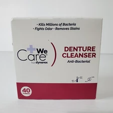 We Care From Dynarex Denture Cleaner Tablet 4877 40 Ct Anti Bacterial New