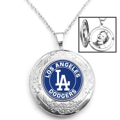 Los Angeles LA Dodgers Womens 925 Silver Link Chain Necklace