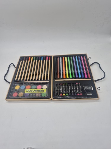 Colorama Art Supplies 50 Piece Set Oil Pastels Markers Pencils Paints & More - Picture 3 of 5
