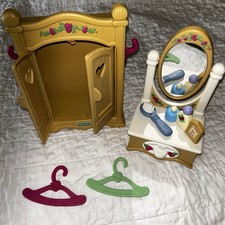 Fisher Price Briarberry Bears Dresser Armoire Hangers Accessories Vintage