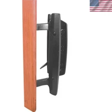Quick-Install Black Diecast Sliding Glass Door Handle Set - Non-Handed Design