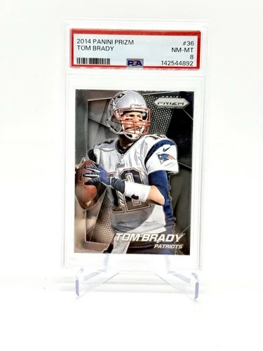 2014 Panini Prizm Tom Brady #36 PSA 8 - Patriots