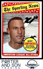 Bert Campaneris 1969 Topps #423 Oakland Athletics Vintage Baseball Card