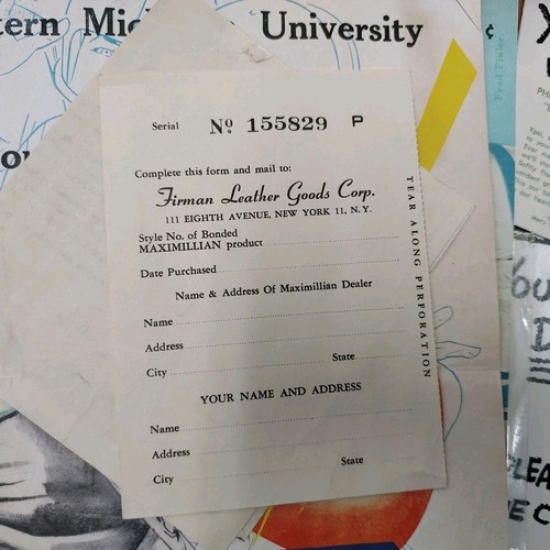 EASTERN MICHIGAN UNIVERSITY 1950s-1960s Ephemera Lot - Picture 7 of 19