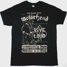 Vintage Motorhead Born Live & Loud Hammersmith Odeon T-Shirt, Heavy Metal Band