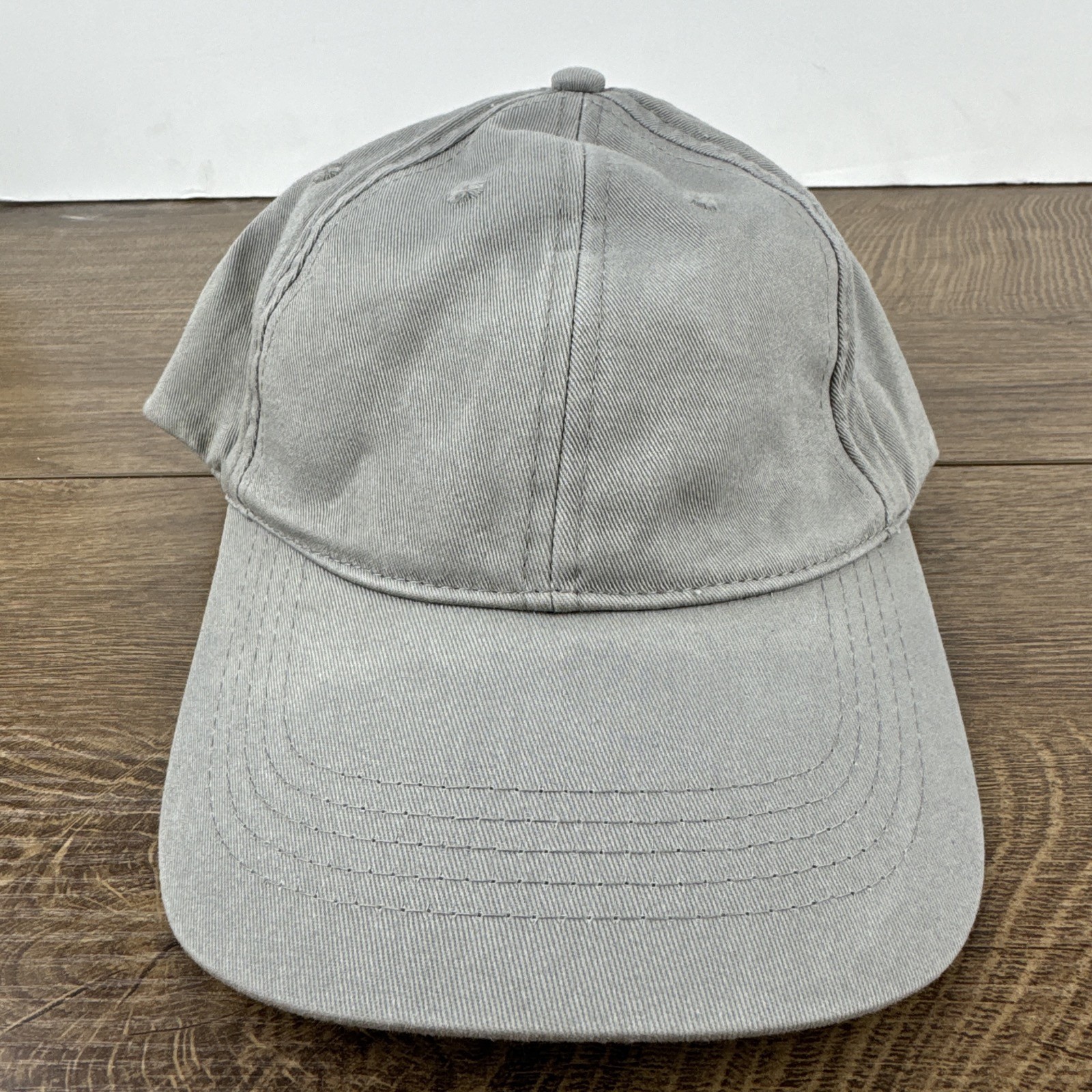 Plain Gray Baseball Hat Cap Gray Hat Adjustable A… - image 3
