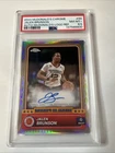 Jalen Brunson 2024-25 Topps McDonald’s Chrome Logo Refractor Auto /75 PSA 8.5