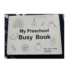 My Preschool Busy Book Educational Toy for Kids, Ages 3 Up, White