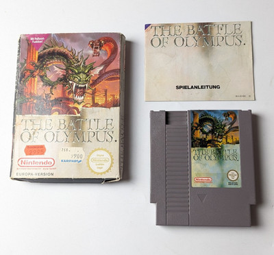 NES The Battle of Olympus OVP + Anleitung (Nintendo Entertainment System, PAL)