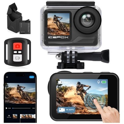 Underwater Camera 4K 60FPS 20MP, WiFi, Remote Control