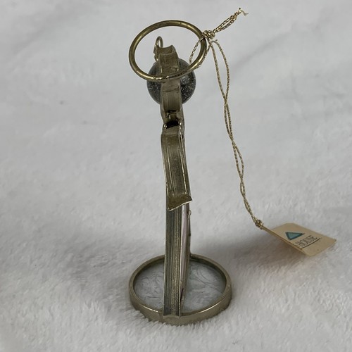 Glass House Stained glass ANGEL suncatcher Ornament Standing Holding Bell Read - Picture 4 of 11