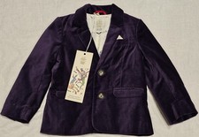 Mini Boden Roald Dahl Wonka Jacket Coat Purple NWT New 3-4