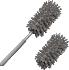 Microfiber Duster for Cleaning,  Hand Washable Dusters with 2Pcs Replacea