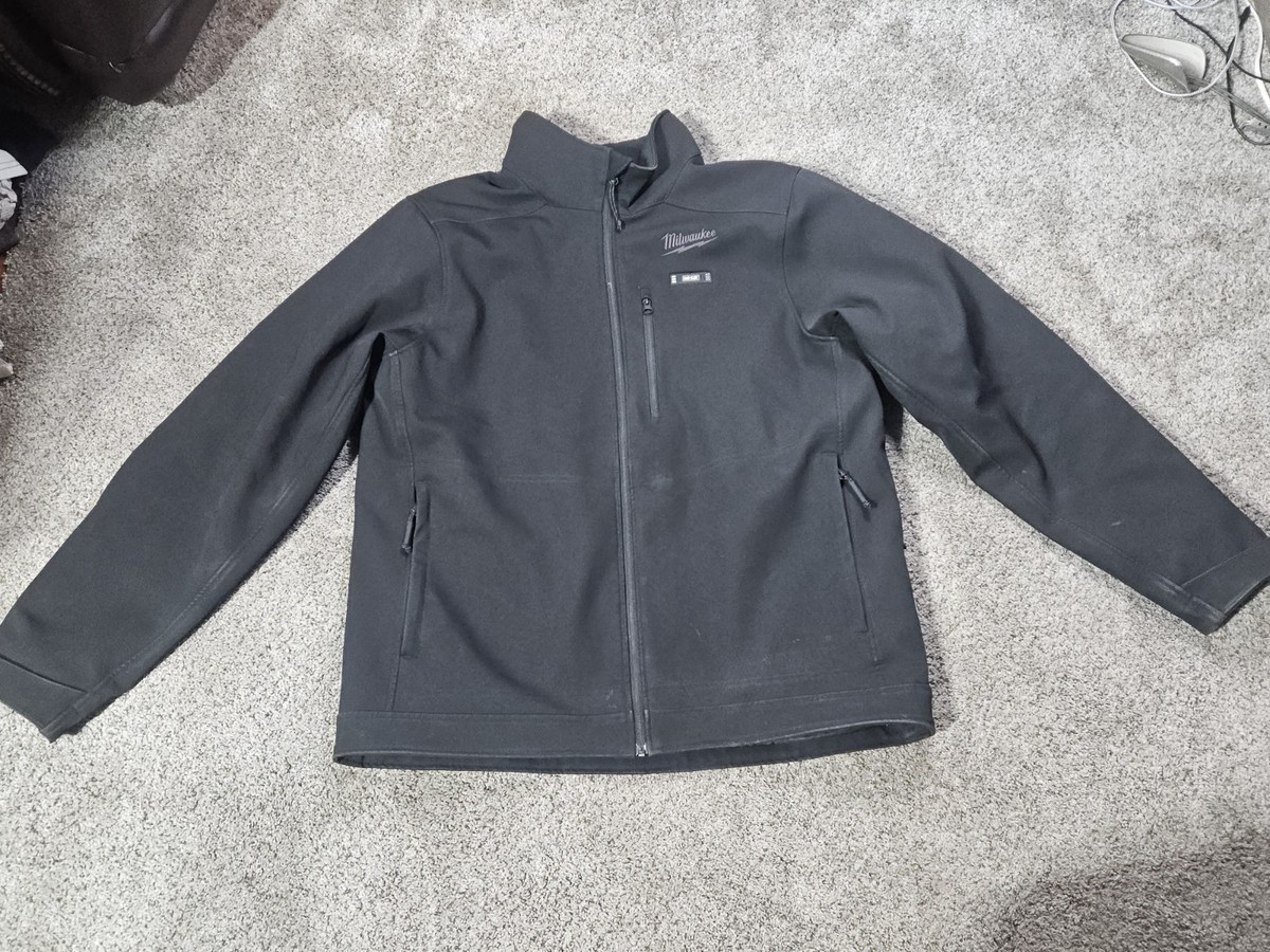 Large Milwaukee Toughshell M12 Heated Jacket Black - Missing Battery & Charger 