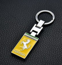 Ferrari Schlüsselanhänger Metall Ross Gelb Enzo F40 F50 F430 viereckig