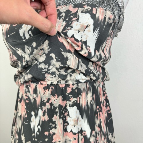 Winter Kate NWT Small 4 Seraphina Printed Silk Crepe Iden High Low Maxi Dress - Picture 5 of 13