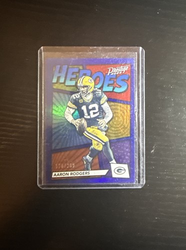 Aaron Rodgers [Blue] #H-1 2022 Panini Prestige Heroes card